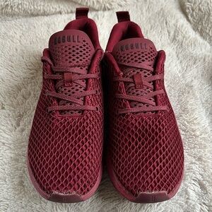 NoBull Crimson Red Mesh Runners men’s size 10 woman’s size 11.5